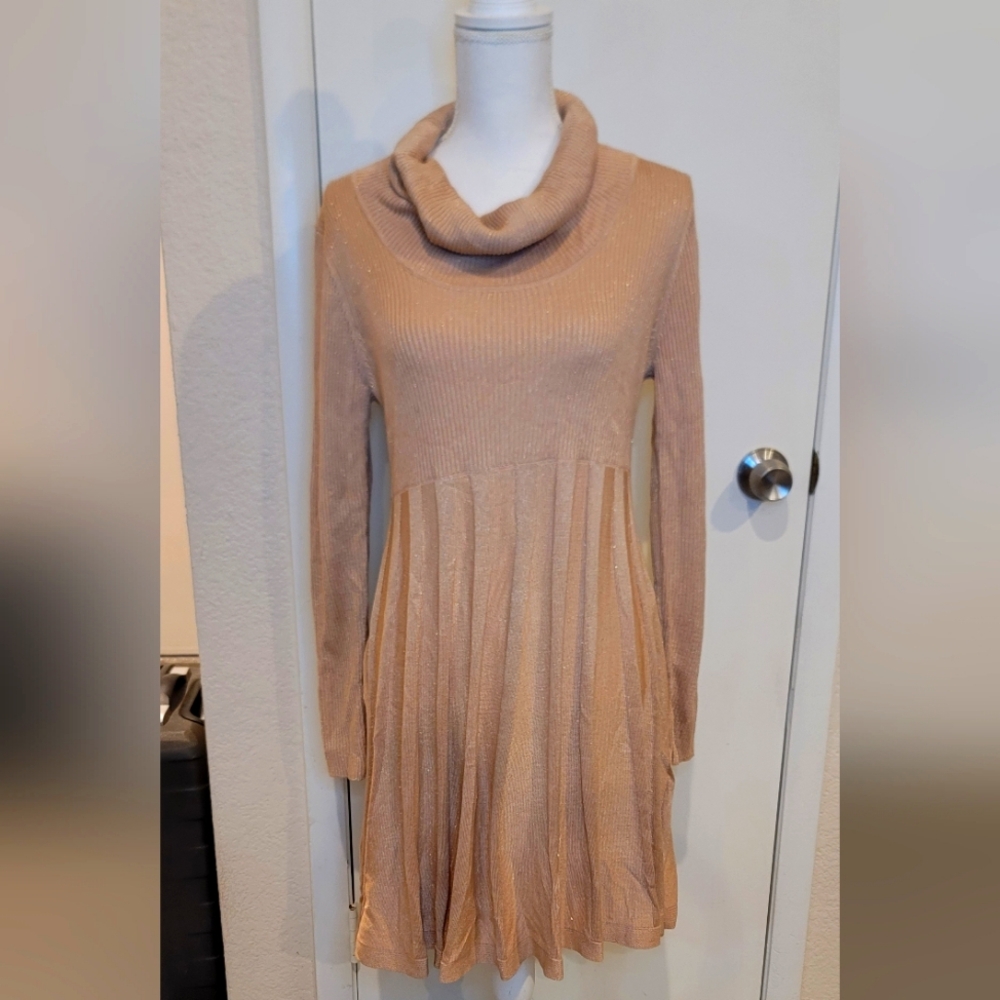 Calvin Klein Fit and Flare Pink Sweater Dress